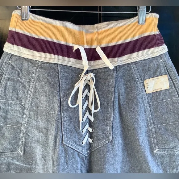 KAPITAL Denim Riding Lace Up Pants - Picture 3 of 11